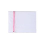 Saculet textil pentru rufe delicate si lenjerie intima, model PD01, 40x50 cm, culoare alb